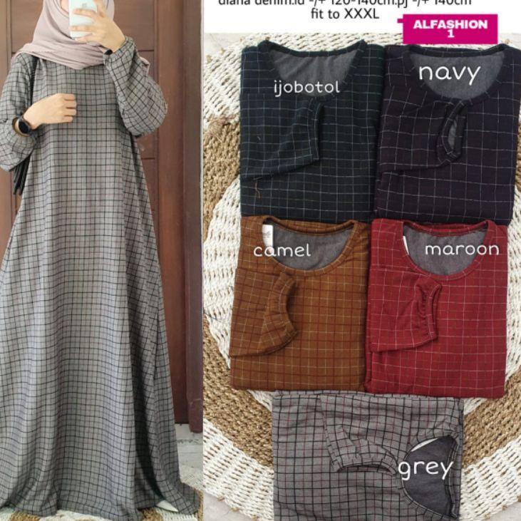 Trendy Tarosa Maxy 21 - Gamis Diana Denim LD120+ Jumbo / R.26 - 025-6188