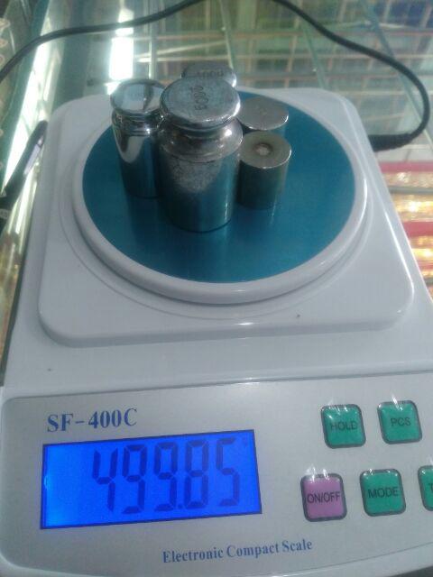 Timbangan Digital Akurasi 0.01g. Max 500g - Portable Scale Dapur Masak Obat Bumbu Emas Berlian