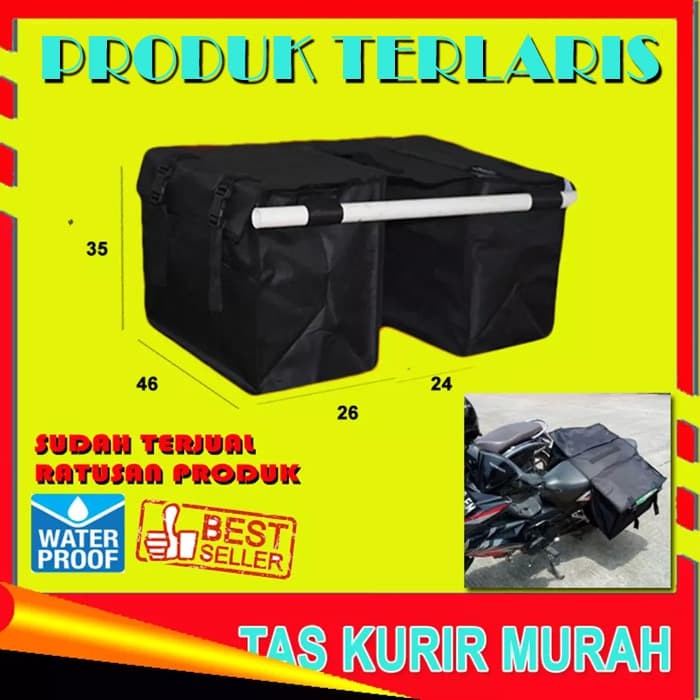 Tas Kurir Motor Tas Keranjang Motor Tas Pos Obrok Tas Sales Motor - Ukuran Besar