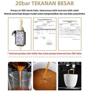 LAHOME Mesin Kopi Espresso Mesin Kopi Mesin Pembuat Kopi LAHOME Mesin Kopi Espresso Mesin Kopi Mesin Pembuat Kopi