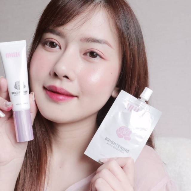 MILLE Brightening Aura Collagen Merveille Beaute Thailand / Primer Base Makeup / Whitening / Wajah