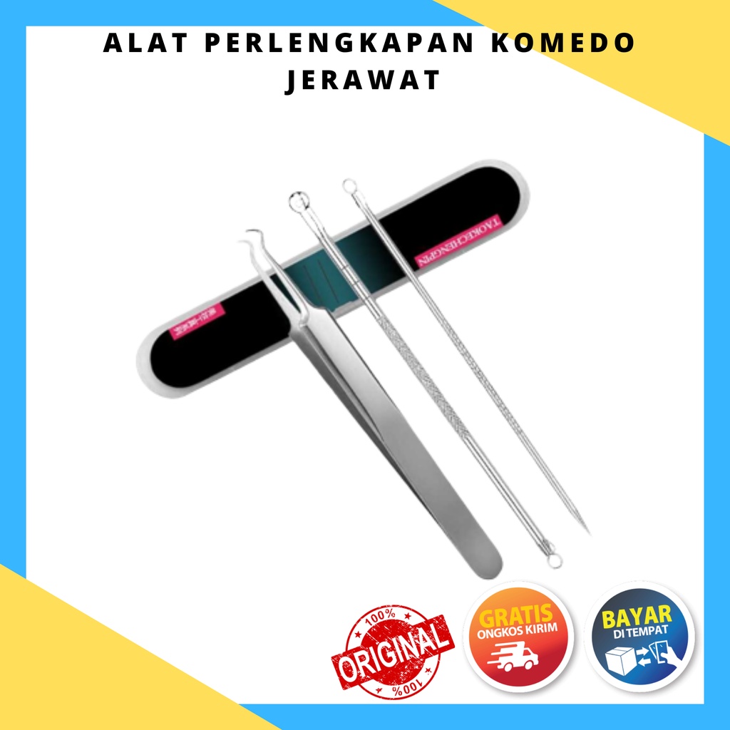 Alat Perlengkapan Komedo Jerawat Blackhead 3 PCS - Biutte.co PT3