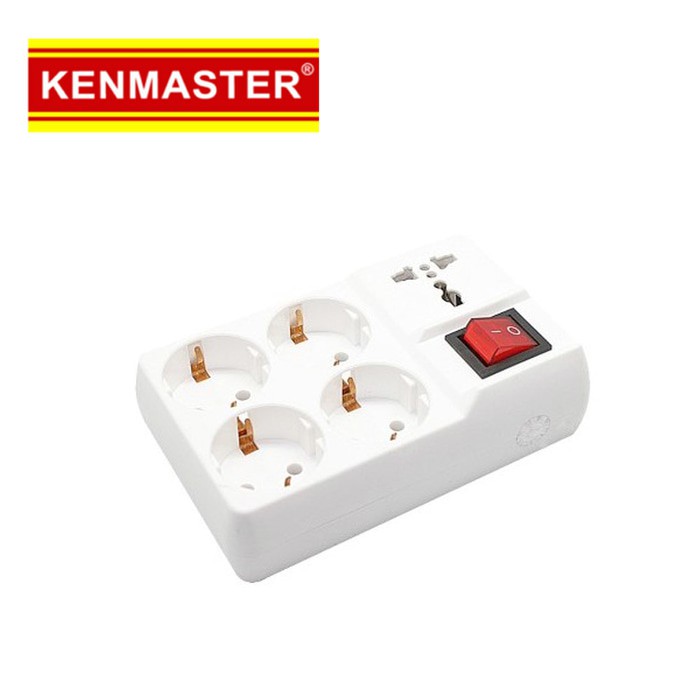 Kenmaster F9 Stop Kontak 4 + 1 Lobang universal ( 4 + 1 Lubang )