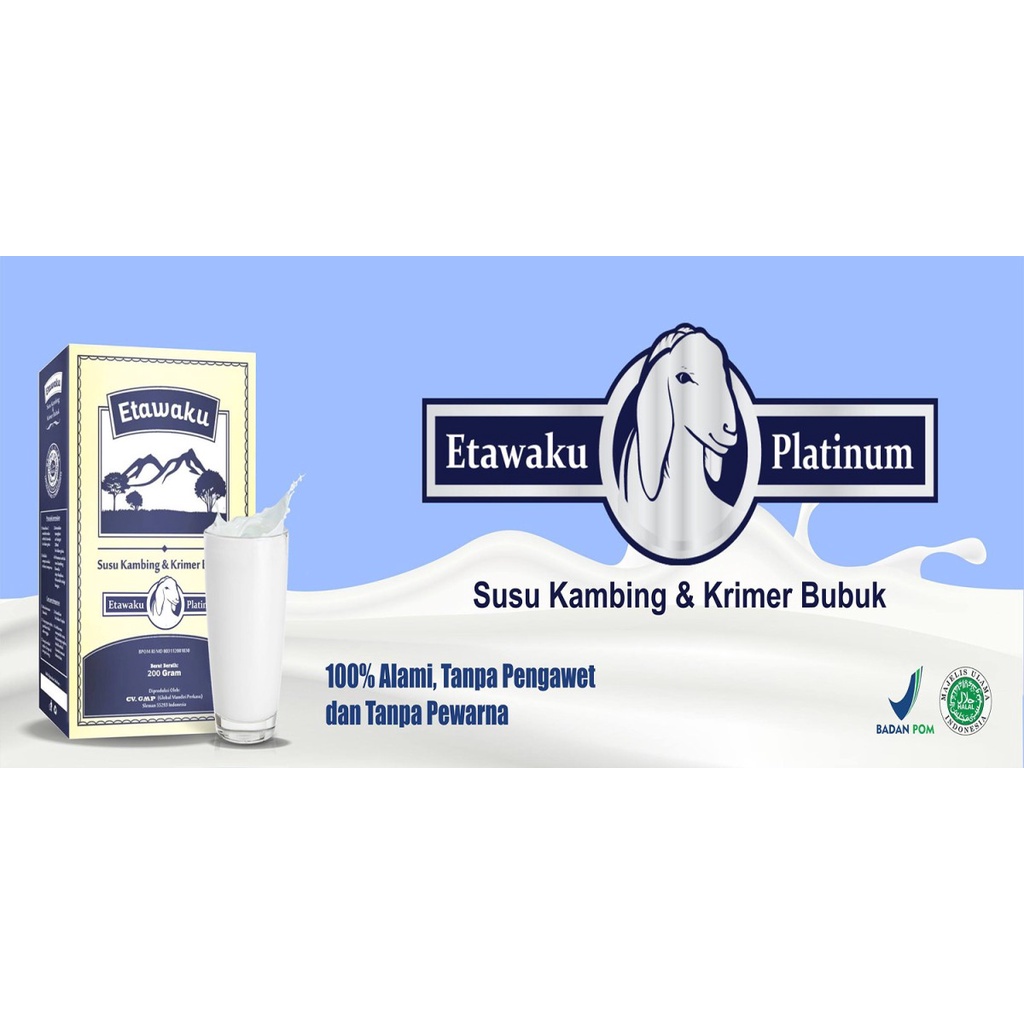 Etawaku Platinum 200gr - Susu kambing Meredakan Asma dan sesak nafas