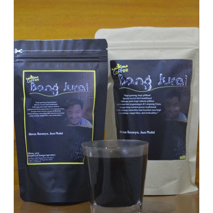 

Bubuk Kopi 100% Siap Seduh Kopi Bubuk Kopi Lampung Robusta Kombinasi Rasa Enak Asli Kopi Bang Jurai