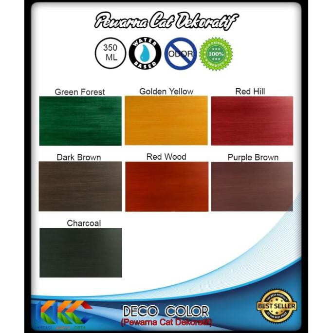 

COD PEWARNA CAT DEKORATIF - DECO COLOR CHARCOAL - KEMASAN 350 ML PERALATAN MELUKIS ART SET