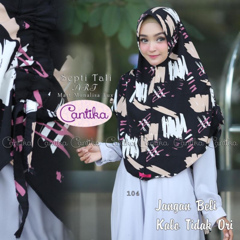 Khimar motif Septi Tali ARJ by Cantika