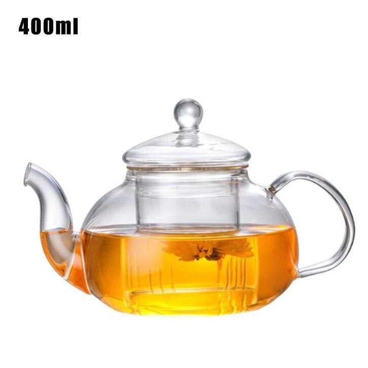 Teko Pitcher Glass Teapot Japanese Style Tea Infuse 400ml - 8CV101 - Transparent