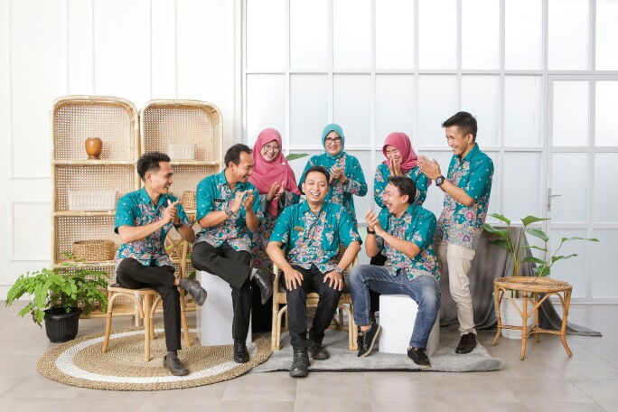 M-l-xl-xxl Batik Tunik Wanita Asj Sa Hrb026 Kenongo Pekalongan Sogan Tulis Batik Kerja Wanita Jumbo