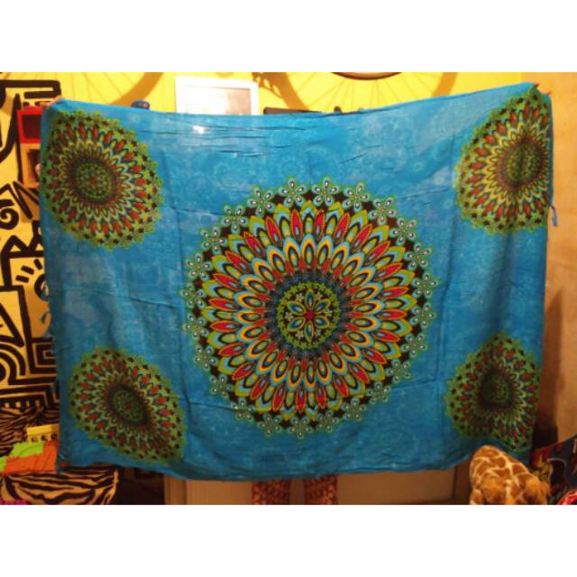 Kain bali kain pantai lotus biru