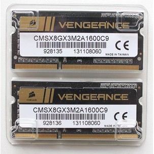 Corsair SODIMM Vengeance DDR3 PC12800 2x4GB CMSX8GX3M2A1600C9