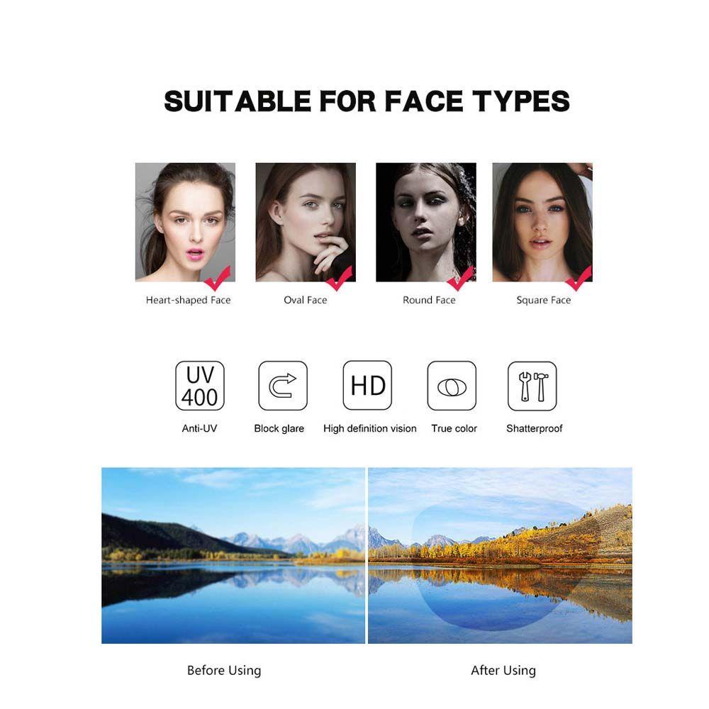 Mxbeauty Oversized Sunglasses Colorful Pria Bingkai Besar Anti UV Square Sun Eyewear Big Frame Kacamata Matahari