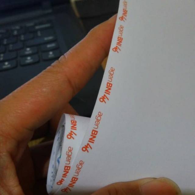 kertas thermal logo agen BNI 46 Corelese cocok buat printer bluetooth