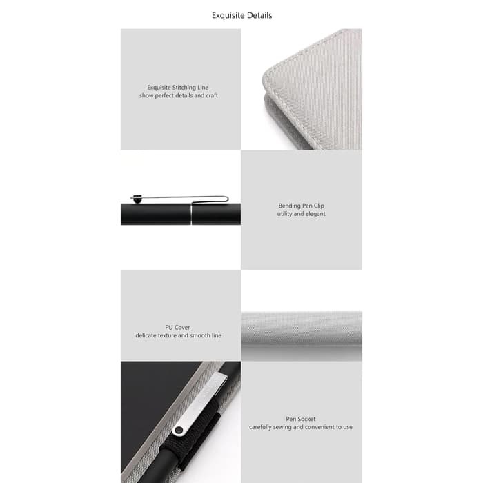 

Murah XIAOMI MIJIA KACO GREEN Noble Paper Notebook Card Slot PU Wallet Case - Black Keren
