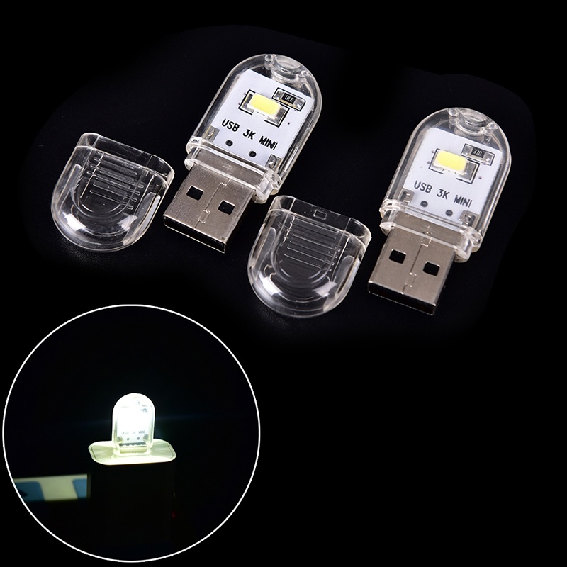 1pc Lampu Malam LED USB Mini Portable Untuk PC / Laptop