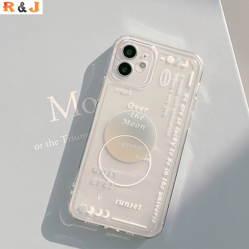 Soft Case Silikon Motif Kartun Bulan Minimalis Untuk Redmi Note 11 / 11S / 10 / 9 / 7 / 8pro / 9 / 9A / 9T / M3 / M3Pro