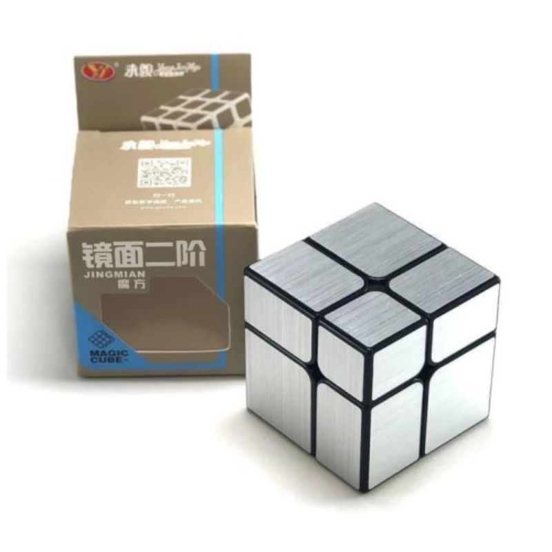 Rubik 2x2 Yongjun Yingmian Mirror 2x2 Silver ORIGINAL