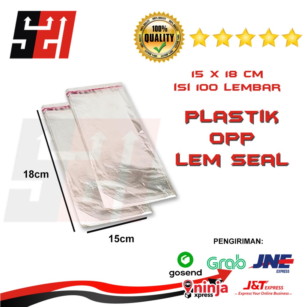 

Plastik Opp 15x18 cm Isi 100 Pcs Tebal 015/030 Micron