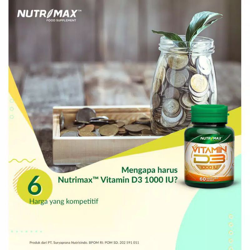 NUTRIMAX VITAMIN D3 1000 IU || NUTRIMAX VITAMIN D3 400 IU