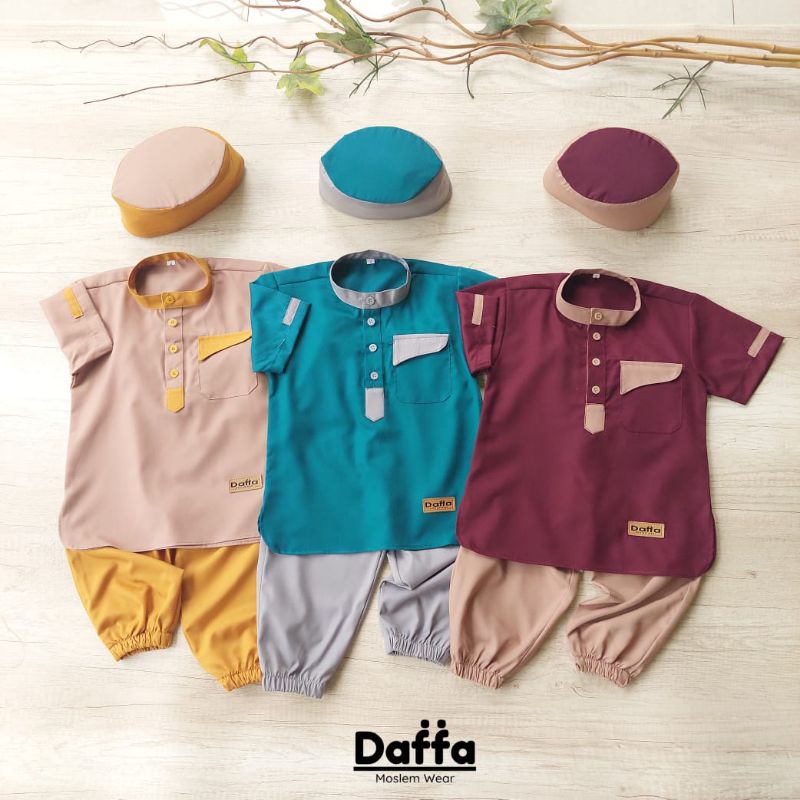 BAJU KOKO ANAK & KOKO BAYI JOGER + PECI S04 / KOKO KURTA ANAK