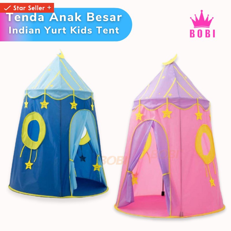 Tenda Anak Model Indian - Kids Tent Play House Indoor Yurt Kode : Tenda_10200-1