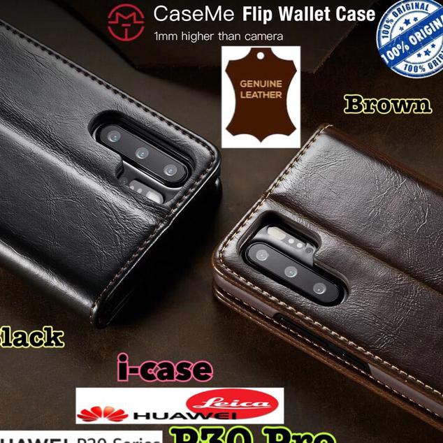 Leather Case Huawei P30 pro Flip Cover Wallet Caseme - dompet p30 pro - Izhar.Farida