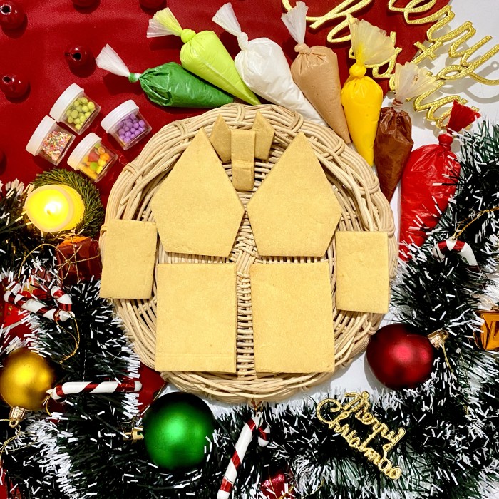 

DIY Cookies icing | kukis hias Gingerbread House Natal Christmas