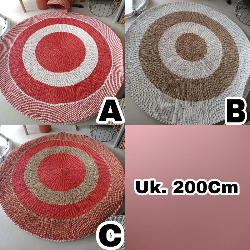 PROMO RUG SEAGRAS MURAH BERKUALITAS/ KARPET ANYAMAN SEAGRAS DIAMETER 150 CM MURAH