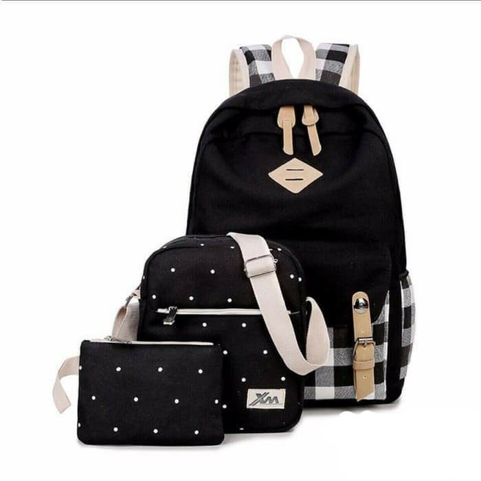 backpack 3in1 / backpack kotak2 / tas anak / tas sekolah / tas murah / backpack murah