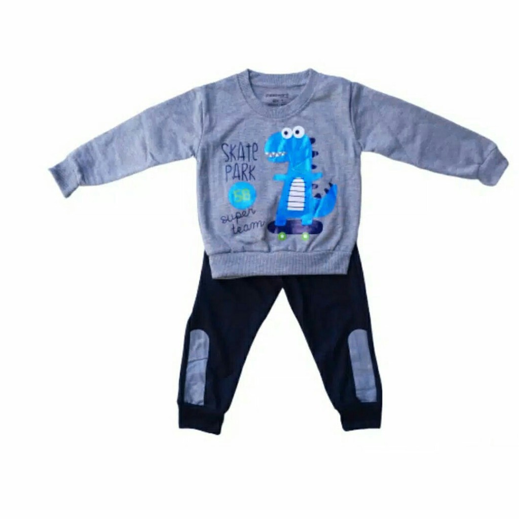 Baju Set baju Anak boy / girl Dino Park Kids 08 MS