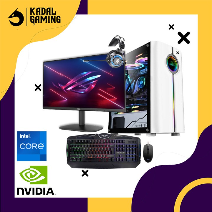 PC GAMING INTEL CORE I3 10105F VGA NVIDIA GTX 1050 TI 4GB KOMPUTER CPU