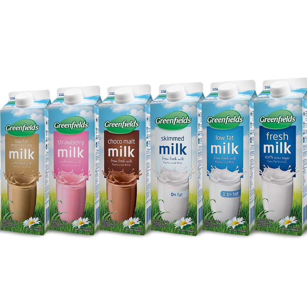 Greenfields Fresh Milk 1000ml Greenfield