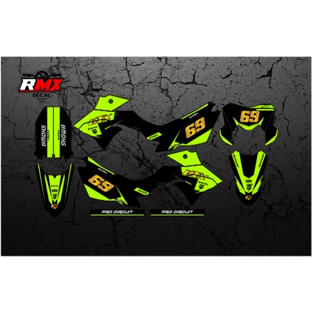 DECAL DTRACKER FULLBODY (021) DEKAL STIKER DTRACKER 150 SE 2016 2017 2018 2019 2020 2021 2022 HITAM 