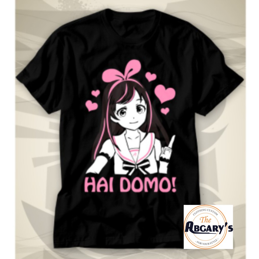 Kaos Anime Jepang Virtual Youtuber Kizuna Ai Tshirt Unsex Cewek Cowok