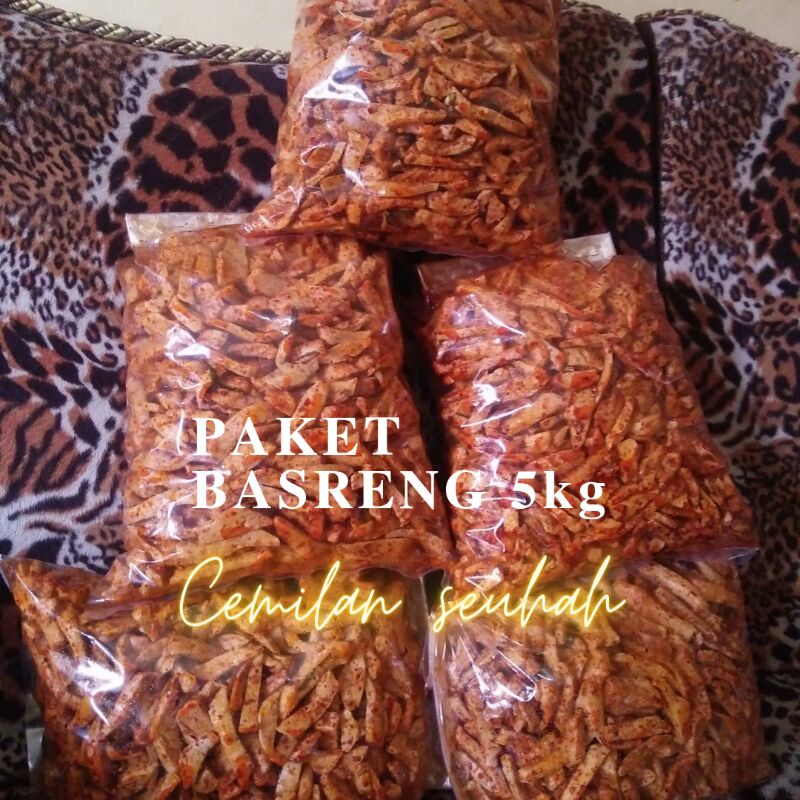 [PAKET RESELLER] Basreng pedas daun jeruk isi 5 kg