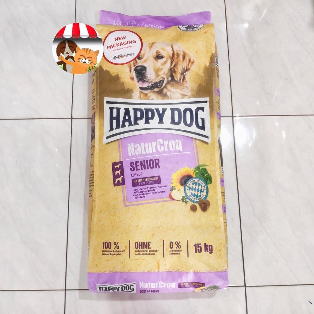 Happy Dog NaturCroq Senior 15kg - Makanan Anjing - Dog Food