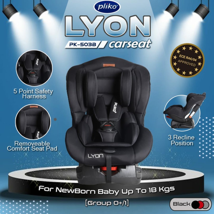 Carseat Pliko Lyon PK-503B Car Seat Baby Chair Dudukan Mobil Bayi