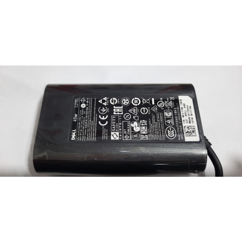 ADAPTOR CHARGER LAPTOP DELL 19.5V 2.31A COLOKAN JARUM KECIL 4.5mm-3.0mm ORIGINAL