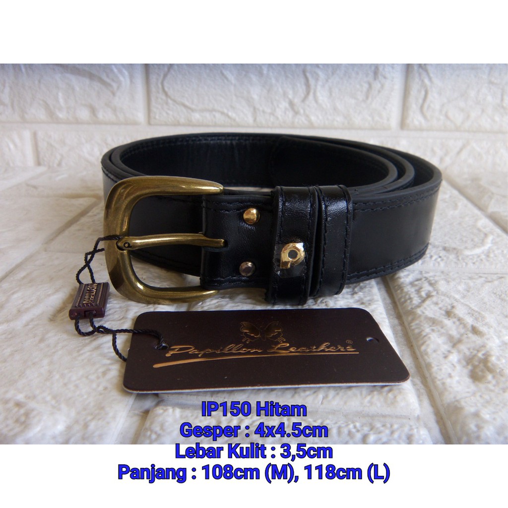 Ikat Pinggang Gesper Papillon Original IP150 Hitam
