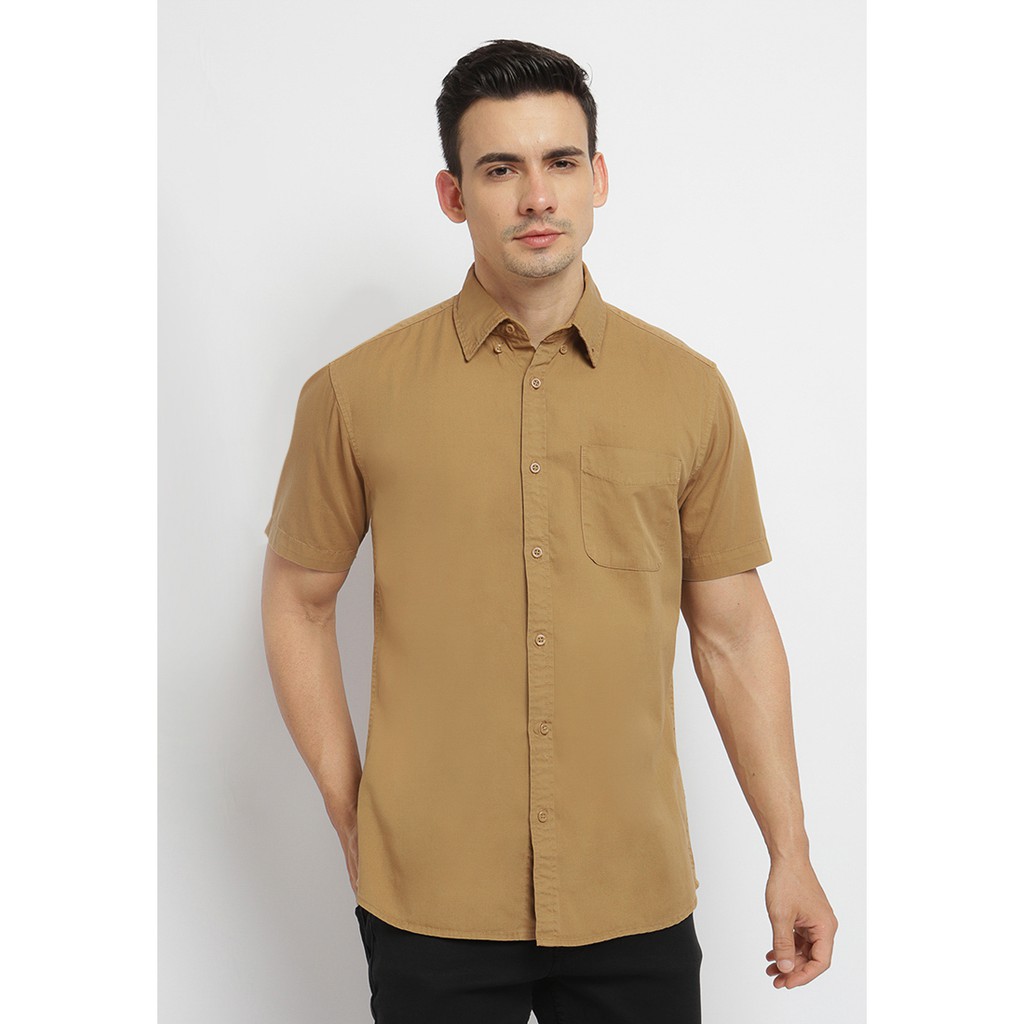 Kemeja Pria - Poshboy Elroy Men Basic Shirt, kemeja polos, baju polos, baju poshboy, baju pria