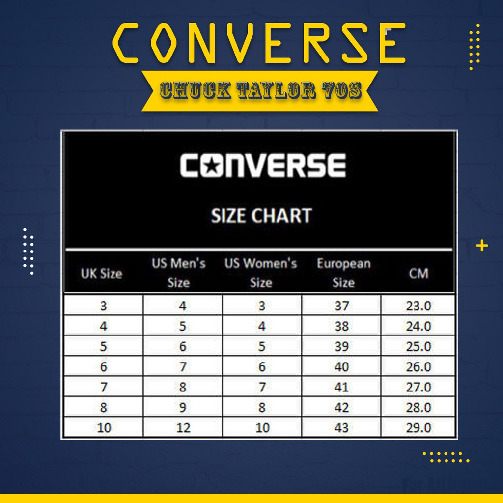 Sepatu Converse 70s Premium All Star Chuck Taylor CT Low Pendek Pria Wanita Warna Putih Hitam Murah-4