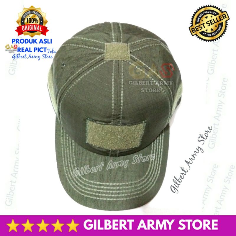 Topi Velcro Hijau Army Tni Gilbert Army Store Tactical