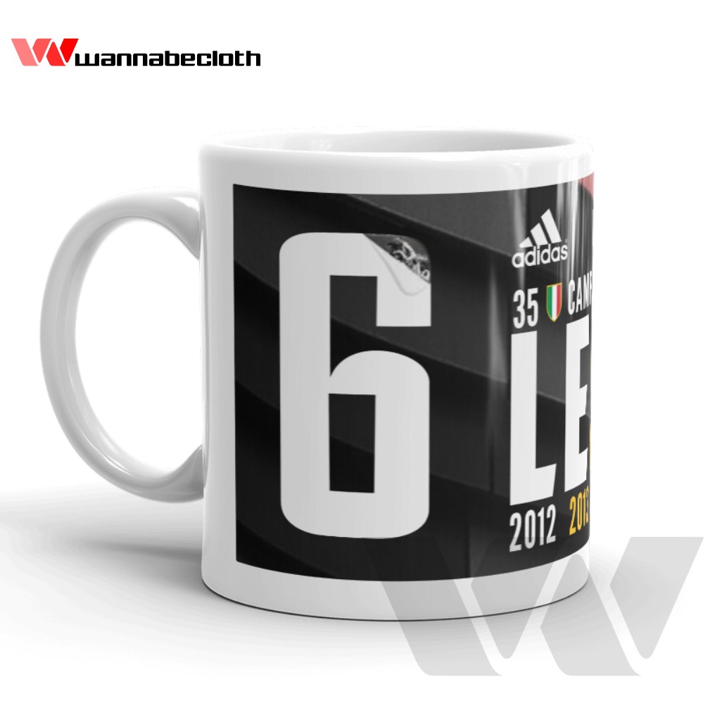Mug Juventus Gelas Juventus Mug Custom Cetak Mug Souvenir Mug Bola Mug Juventus Legend Scudetto
