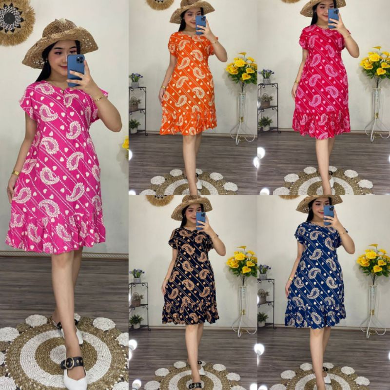 Daster murah Baju Tidur Wanita Perempuan Dress Dres Murah Kekinian busui