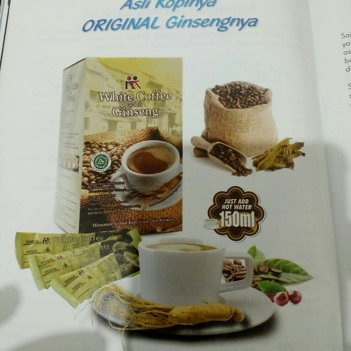 KK Coffee Kopi Kesuburan Bontanikal 5 in 1 (Tongkat Ali) White Ginseng Stamina KK Indonesia