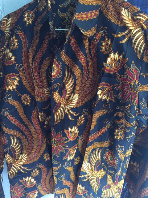 Kemeja Batik Pria Lengan Panjang Size M L Xl Xxl Bswart Batik Hrb026