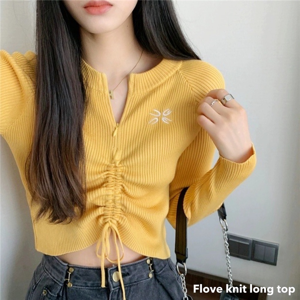 Flove knit long top - Thejanclothes