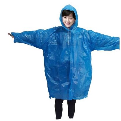 Jas Hujan Plastik Ponco lengan panjang Poncho Murah HDPE | Jas Hujan Plastik Terusan |  Jas Hujan No