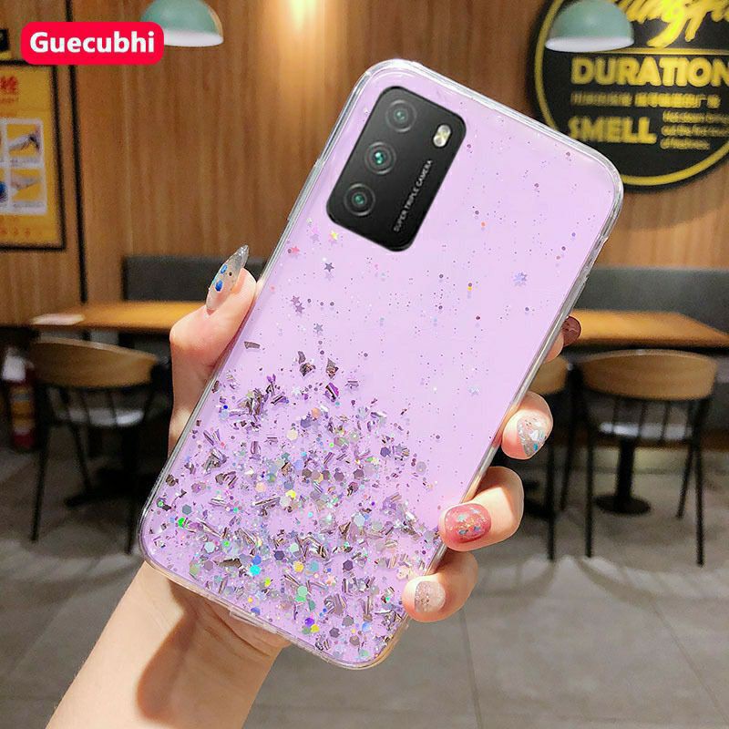 Xiaomi Redmi Poco M3 Redmi 9T Casing Soft Case Tpu Bahan Premium Glitter Glossy