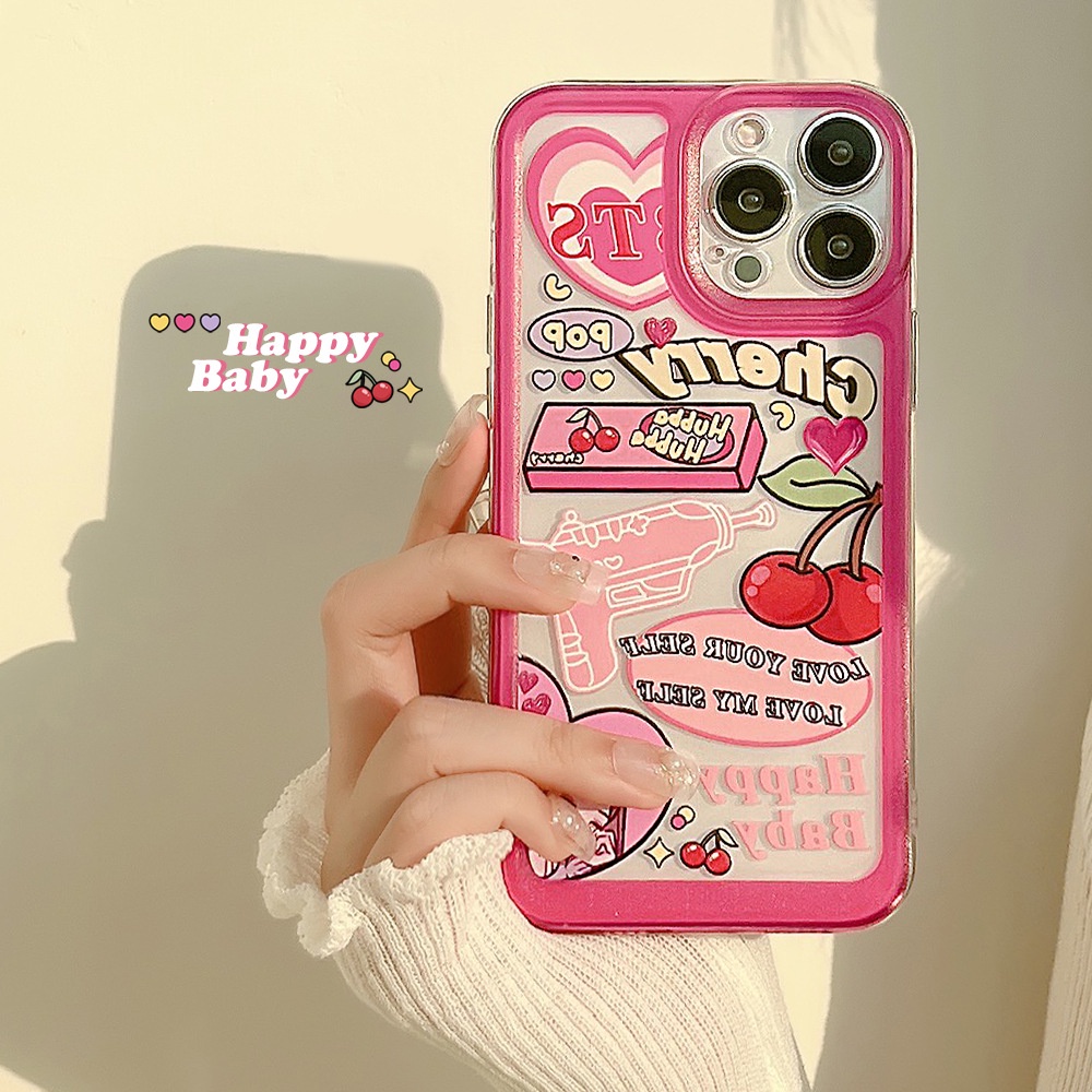 Soft Case TPU Motif Ilustrasi Gadis Untuk iPhone 13 13pro 13prm 11 7Plus 8Plus Xr XS 13 12pro Max